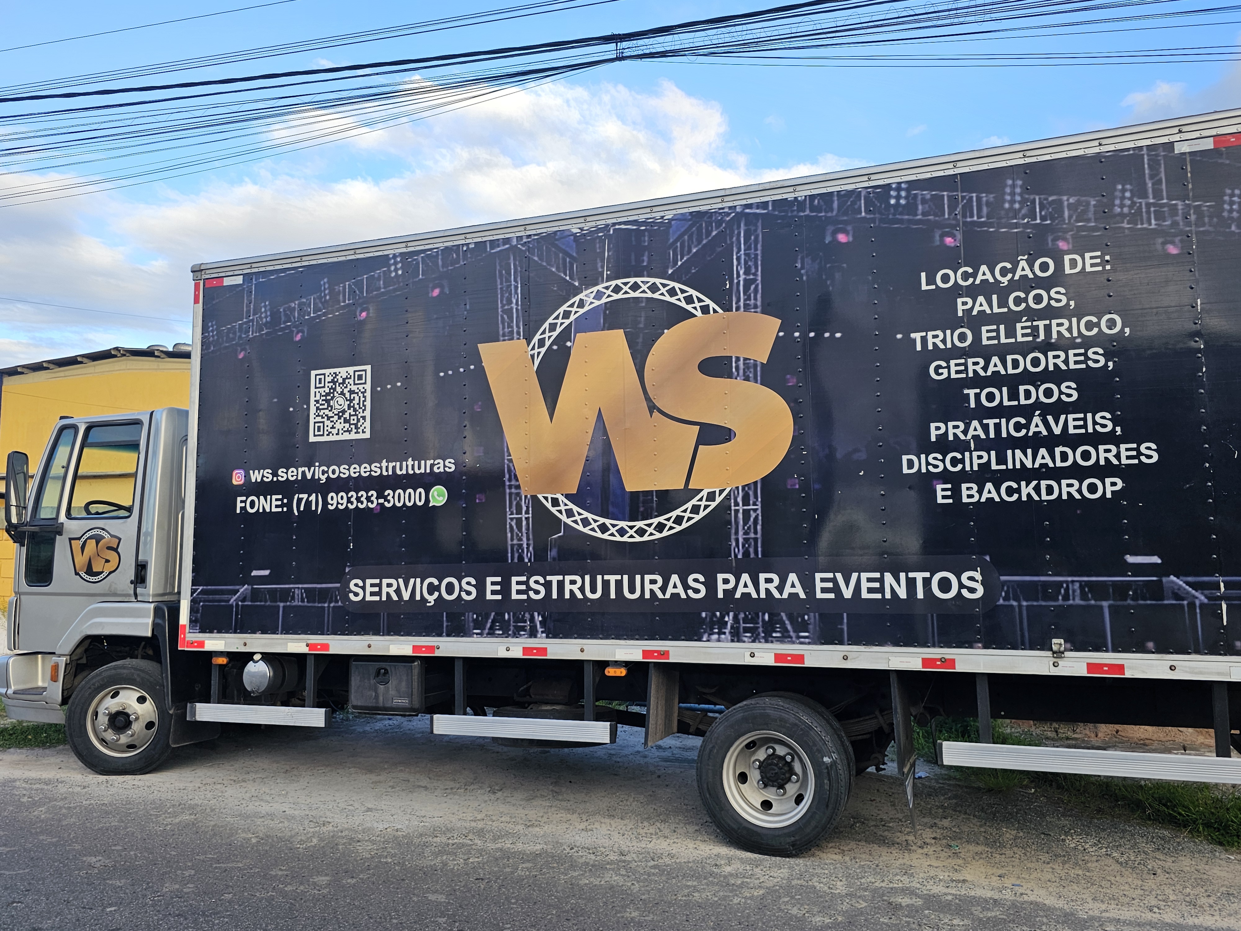 Caminhão da frota WS Serviços e Estruturas